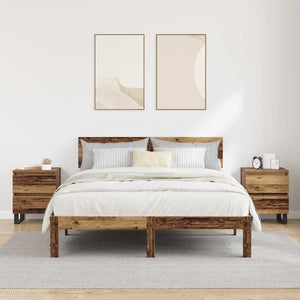 Armadio da Notte 2 pcs Legno vecchio 40 x 35 x 50 cm 881915