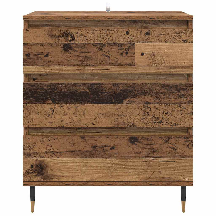 Credenza con cassetto Legno vecchio 60 x 35 x 70 cm Legno multistrato 881944