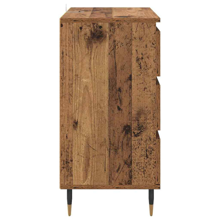 Credenza con cassetto Legno vecchio 60 x 35 x 70 cm Legno multistrato 881944