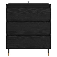 Credenza con cassetto Rovere Nero 60 x 35 x 70 cm Legno multistrato 881946