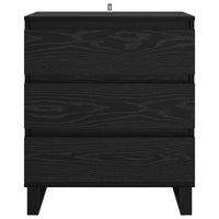 Credenza Rovere Nero 60 x 35 x 70 cm Legno multistrato 881955