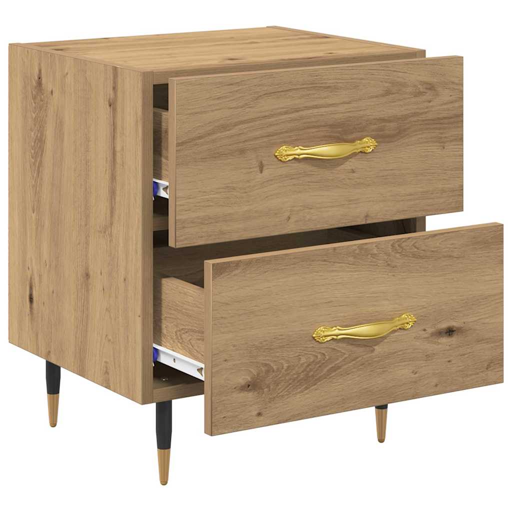 Armadio da Notte 2 pcs rovere artigianale 40 x 35 x 47,5 cm 881980