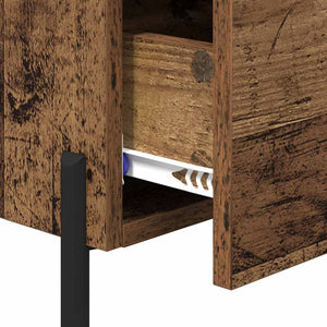 Armadio da Notte con cassetto Legno vecchio 40 x 35 x 47,5 cm 882025