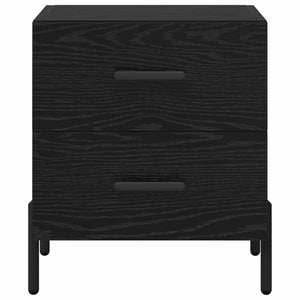 Armadio da Notte 2 pcs Rovere nero 40 x 35 x 47,5 cm 882029