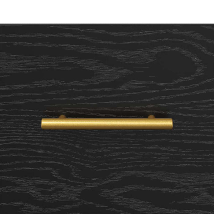 Comodino con cassetto Nero 40 x 35 x 47,5 cm Legno multistrato 882079