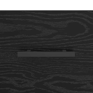 Armadio da Notte con cassetto Rovere nero 40 x 35 x 47,5 cm 882090