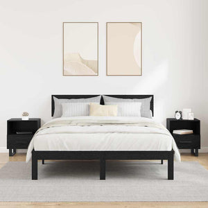 Armadio da Notte 2 pcs Rovere nero 40 x 35 x 47,5 cm 882091