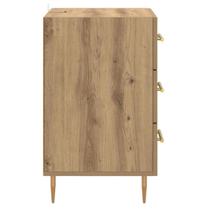 Armadio da Notte Rovere artigianale 40 x 40 x 66 cm Legno multistrato 882108