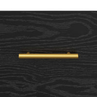 Armadio da Notte Rovere Nero 40 x 40 x 66 cm Legno multistrato 882109