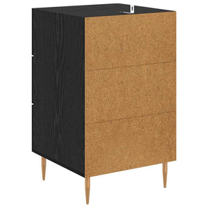 Armadio da Notte Rovere Nero 40 x 40 x 66 cm Legno multistrato 882109