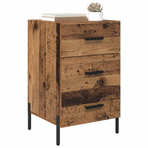 Armadio da Notte con cassetto Legno vecchio 40 x 40 x 66 cm 882125