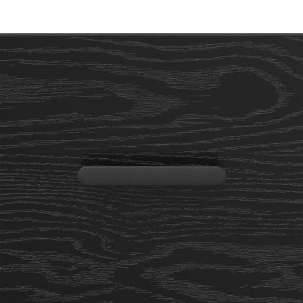 Armadio da Notte Rovere nero 40 x 40 x 66 cm Legno multistrato 882127