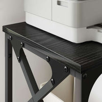 Supporto per Stampante Regolabile Rovere Nero 40 x 30 x 31 cm 882177