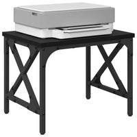 Supporto per Stampante Regolabile Rovere Nero 40 x 30 x 31 cm 882177