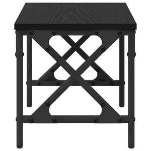 Supporto per Stampante Regolabile Rovere Nero 40 x 30 x 31 cm 882177