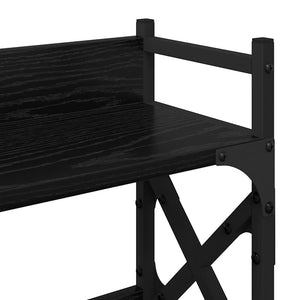 Supporto per Stampante Rovere Nero 40 x 20 x 40 cm 882180