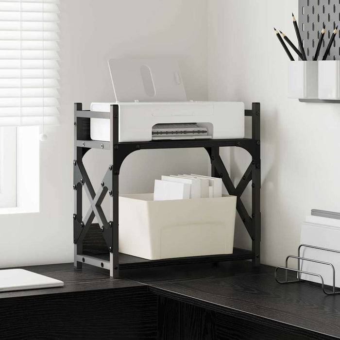 Supporto per Stampante Rovere Nero 40 x 20 x 40 cm 882180