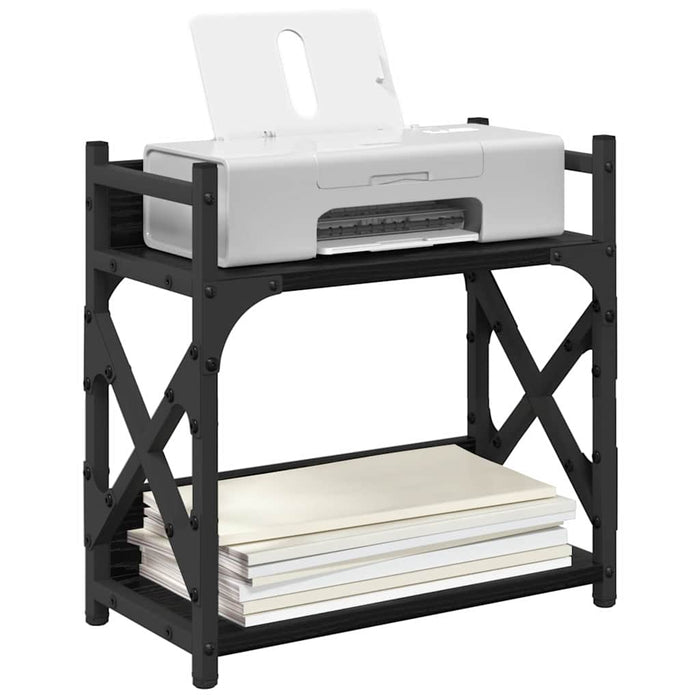 Supporto per Stampante Rovere Nero 40 x 20 x 40 cm 882180