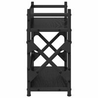 Supporto per Stampante Rovere Nero 40 x 20 x 40 cm 882180