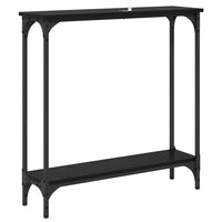 Tavolo consolle Rovere Nero 75 x 22,5 x 75 cm Legno multistrato 882195