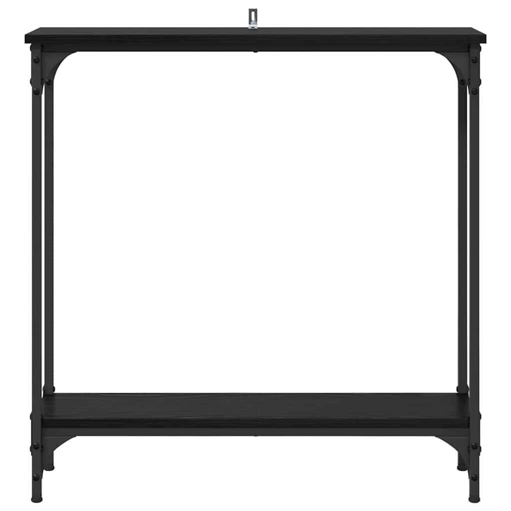 Tavolo consolle Rovere Nero 75 x 22,5 x 75 cm Legno multistrato 882195