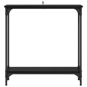 Tavolo consolle Rovere Nero 75 x 22,5 x 75 cm Legno multistrato 882195