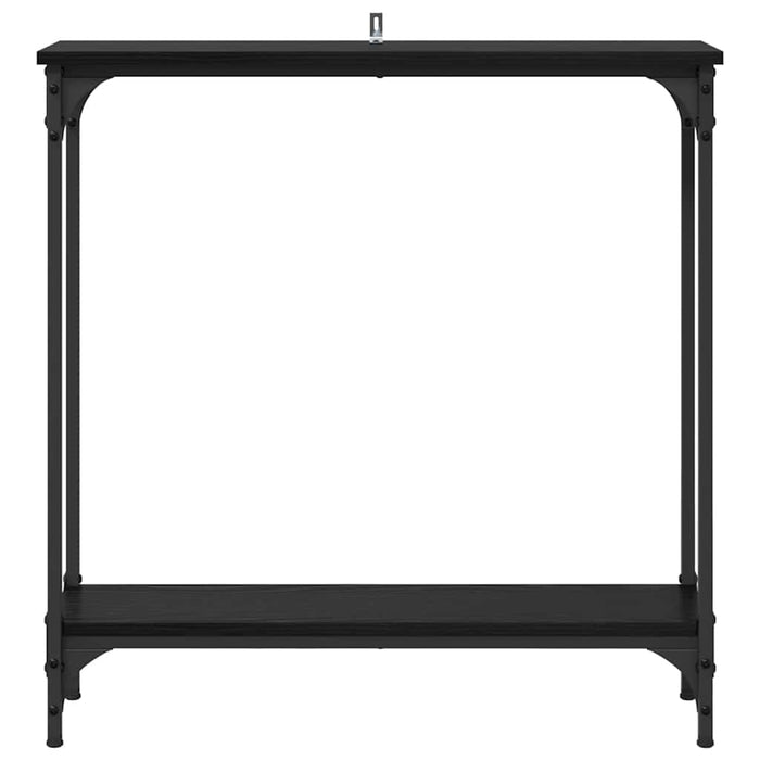 Tavolo consolle Rovere Nero 75 x 22,5 x 75 cm Legno multistrato 882195