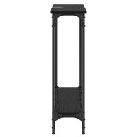 Tavolo consolle Rovere Nero 75 x 22,5 x 75 cm Legno multistrato 882195