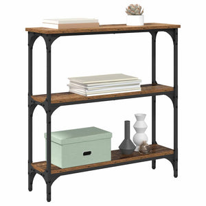 Tavolo consolle con lo scaffale Legno vecchio 75 x 22.5 x 75 cm 882196