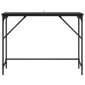 Tavolo consolle Rovere Nero 100 x 32 x 75 cm Legno multistrato 882207