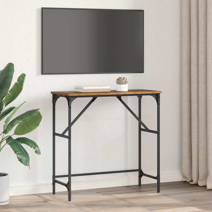 Tavolo consolle Legno vecchio 75 x 32 x 75 cm Legno multistrato 882208