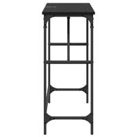 Tavolo consolle Rovere nero 75 x 32 x 75 cm Legno multistrato 882210