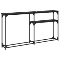 TavoloConsolle Rovere nero 145x22.5x75cm Legno multistrato 882216