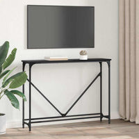 Tavolo consolle Rovere nero 102 x 22.5 x 75 cm 882222