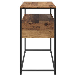 Tavolo consolle con cassetto Legno vecchio 100 x 40 x 75 cm 882227