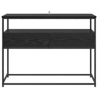 Tavolo consolle con cassetto Rovere Nero 100 x 40 x 75 cm 882229