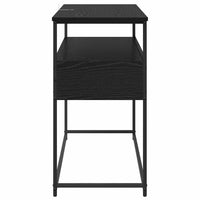 Tavolo consolle con cassetto Rovere Nero 100 x 40 x 75 cm 882229