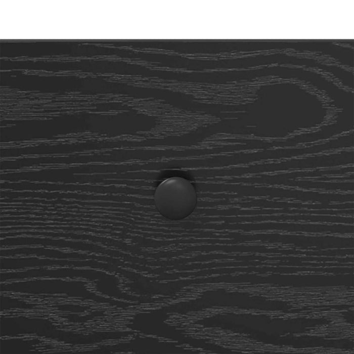 Tavolo consolle Rovere Nero 75 x 34,5 x 75 cm Legno multistrato 882250