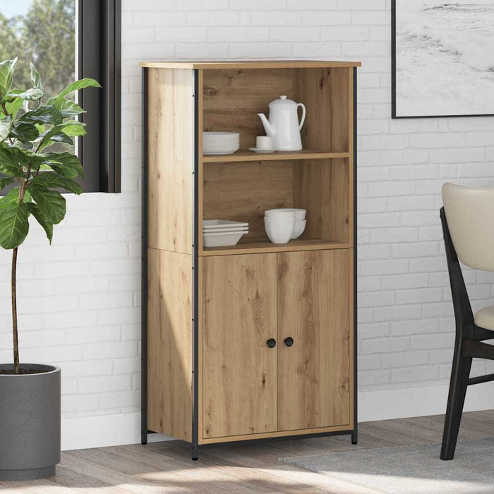 Credenza-Buffet-Armadio da cucina Rovere artigianale 62 x 36 x 121,5 cm