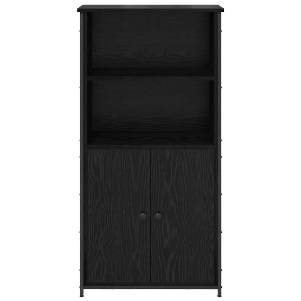 Credenza-Buffet-Armadio da cucina Rovere Nero 62 x 36 x 121,5 cm Legno multistrato
