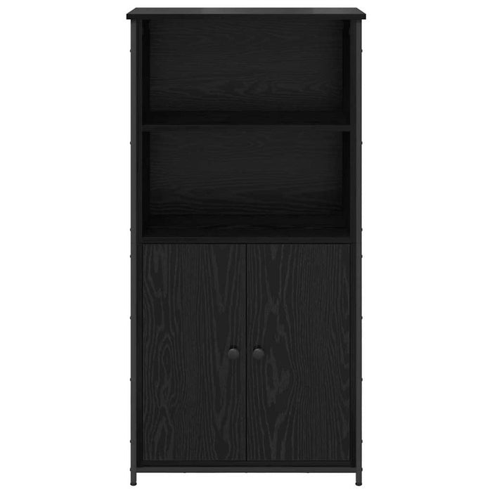 Credenza-Buffet-Armadio da cucina Rovere Nero 62 x 36 x 121,5 cm Legno multistrato