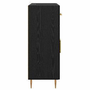 Credenza Rovere Nero 69,5 x 34 x 90 cm Legno multistrato 882265