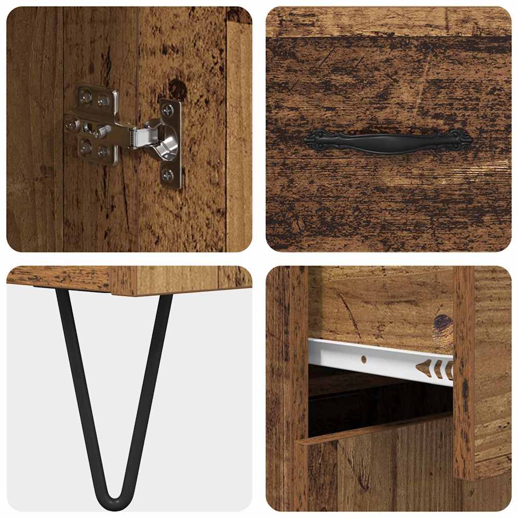 Credenza Legno vecchio 69,5 x 34 x 90 cm Legno multistrato 882272