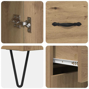 Credenza Rovere artigianale 69,5 x 34 x 90 cm Legno multistrato 882273