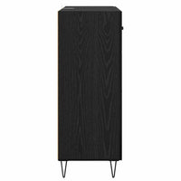 Credenza Rovere Nero 69,5 x 34 x 90 cm Legno multistrato 882274
