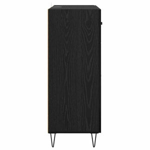 Credenza Rovere Nero 69,5 x 34 x 90 cm Legno multistrato 882274