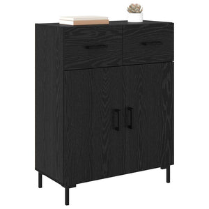 Credenza Rovere Nero 69,5 x 34 x 90 cm Legno multistrato 882283