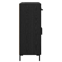 Credenza Rovere Nero 69,5 x 34 x 90 cm Legno multistrato 882283
