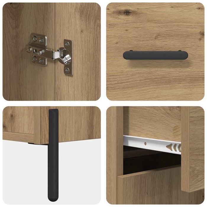 Credenza Rovere artigianale 69,5 x 34 x 90 cm Legno multistrato 882291