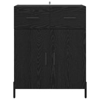 Credenza Rovere Nero 69,5 x 34 x 90 cm Legno multistrato 882292